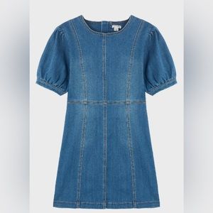 ruffle sleeve KIDS jean dress